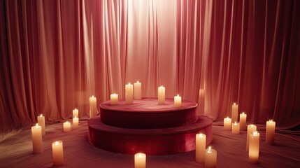 Enchanted Candlelight Ceremony: A Serene and Romantic Ambiance