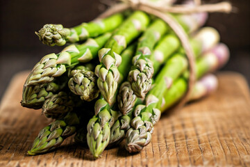 asparagus on table