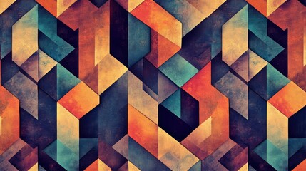 Cubic Geometric Colorful Background