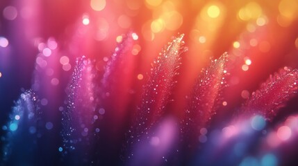 Colorful Light Beams Creating a Dreamy Abstract Background Effect