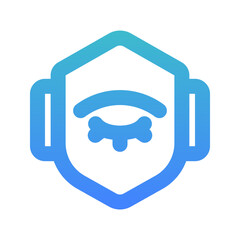 keep an eye bold gradient style