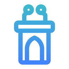 pulpit bold gradient style