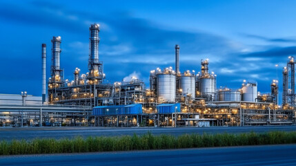 Fototapeta premium Oil and Gas Industrial zone,The equipment of oil refining