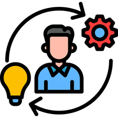 Competence lineal color icon