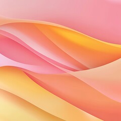 Abstract Pink and Yellow Waves