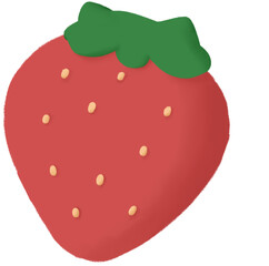 strawberry on a white background