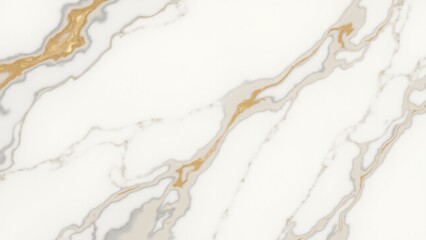 A polished marble floor with rich veins of white, gray, and gold, creating a luxurious, elegant appearance. The veins flow organically, adding depth and sophistication to the design.