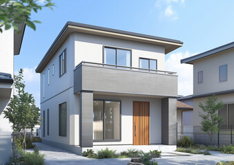 住宅イメージ　モダンな一戸建て