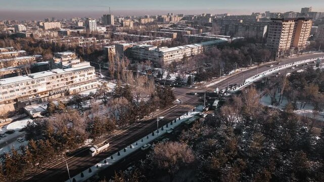 Hyperlapse of busy street