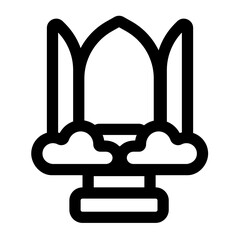 Obraz premium heavens gate outlined style