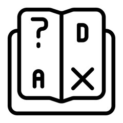 Dyslexia Line Icon