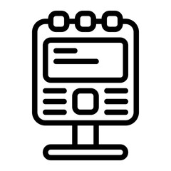 Echo Sounder Line Icon