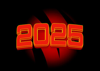 3d Rendering of a cinematic illustration of a 2025 design