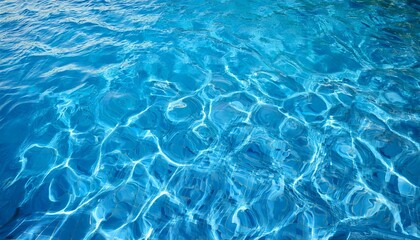 Obraz premium スイミングプールの水面の背景画像（Background image of the water surface of a swimming pool） 