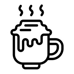 Hot Chocolate Line Icon