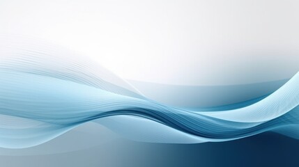 Abstract Blue Wave Background Design Serene Water Flowing Motion Graphic Illustration
