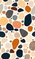 Fototapeta premium Seamless Tile Patterns Featuring Intricate Geometric and Floral Motifs, Hand-Drawn Doodles, and Traditional Ethnic Designs in Muted and Vibrant Color Palettes