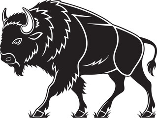 bison silhouette design