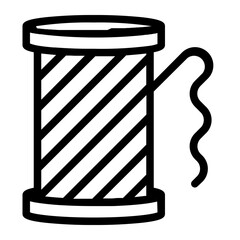 Sewing Thread Line Icon