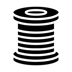 Sewing Thread Solid Icon