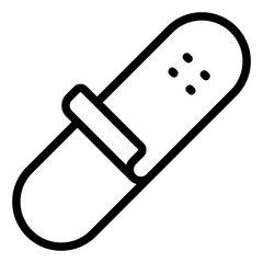 Griptape outline icon representing skateboard grip accessories