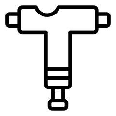 Skate tool outline icon symbolizing essential skateboard maintenance tools