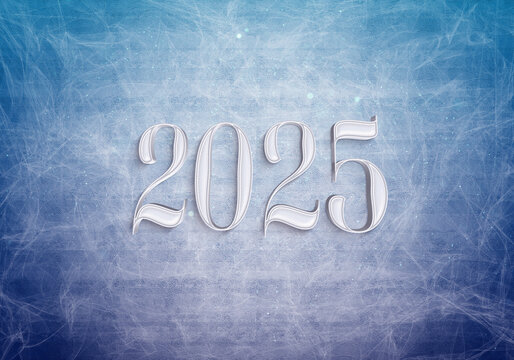 3d rendering illustration of a white smoky 2025 design