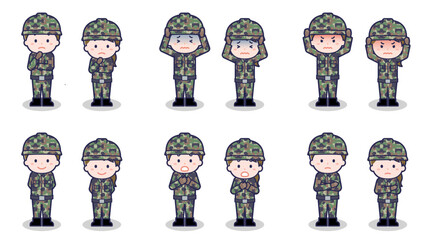 自衛隊員の男女 05