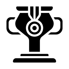 Trophy Icon for Reward Solid Icon