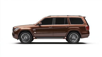 Family vehicle, high-end SUV ,Full depth of field, isolated on white background