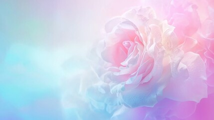 Fototapeta premium Romantic valentine day celebration enchanting floral background love and affection theme soft colors artistic viewpoint