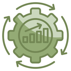 Continuous Improvement Icon Element For Design