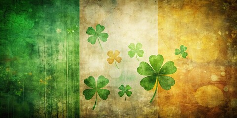 Retro Irish charm: a vintage St. Patrick's Day abstract, celebrating the holiday with a nostalgic design.