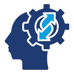 Knowledge Management Icon Element For Design