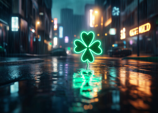 lights in the night,st patrick day background