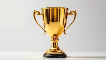 Golden Trophy: Elegant, Polished Achievement Award