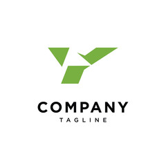 Letter Y Golf flag Logo Icon Vector