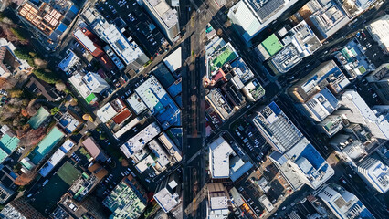city, traffic, road, aerial view, town, scenery, landscape, street, overhead view, drone, society,...