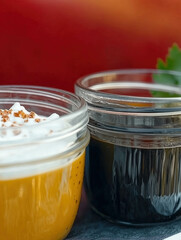 sauce sample in glass