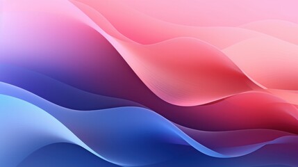 Fototapeta premium Abstract Pink Blue Swirls: A Serene Wave of Colors Digital Art Background Wallpaper