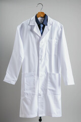 White Doctor Lab Coat Blank Mock Up