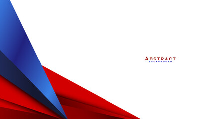 Abstract red, blue and white blank space modern futuristic background vector illustration design. Vector illustration design for presentation, banner, cover, web, card, poster, wallpaper