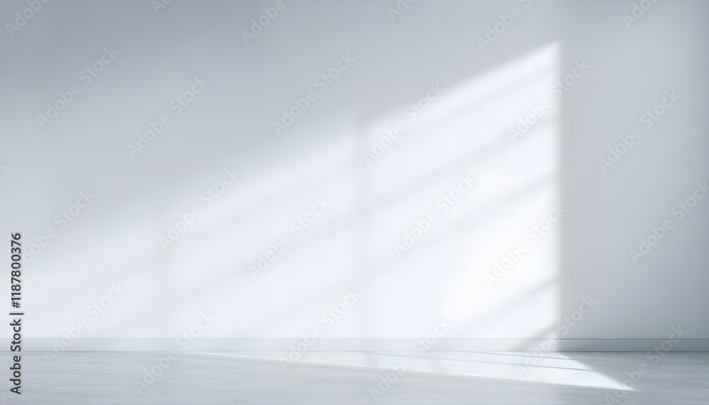 Leinwandbilder A universal abstract gray-blue background with soft rays of illumination, creating a serene atmosphere, perfect as a light interior wall backdrop for presentations
