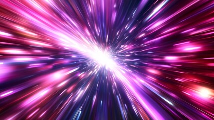 Abstract digital technology background. Innovation high-tech future, network connection, speed movement, AI, metaverse, communication, big data, data transfer, Network, cyber light trails.