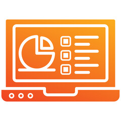 chart icon element for design