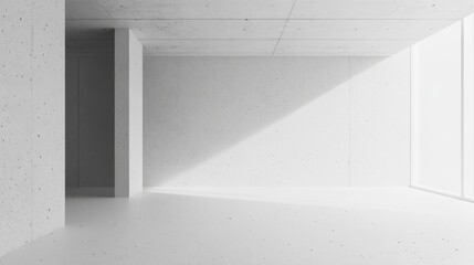 modern concrete wall texture, clean white surface, subtle grain details, minimalist industrial pattern, gentle scattered specks, architectural material study, wide format composition