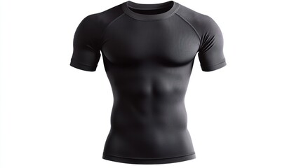 Black Compression Shirt: Fitness Apparel for Men
