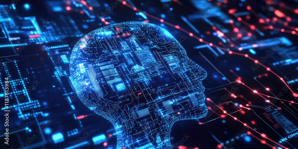 Poster a futuristic data processing hub utilizing ai tools to guarantee accurate analysis.