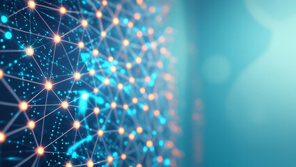 Fototapeta premium Experience the digital age through this intricate network matrix.