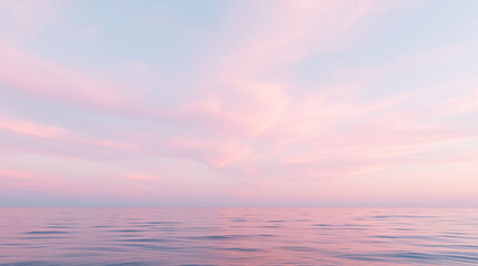 Fototapeta premium Dreamy Pastel Sky Over Ocean